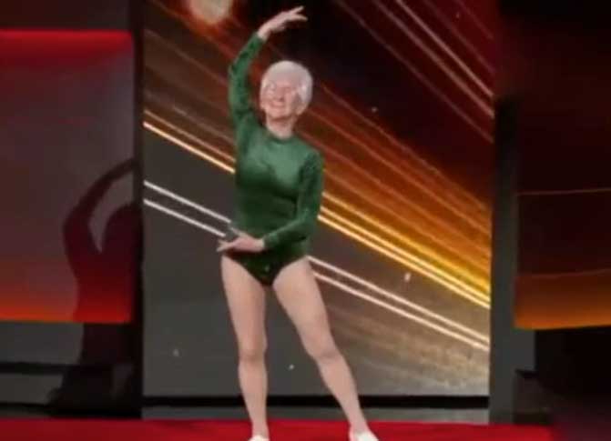 91岁的德国人约翰娜世界上年龄最大体操运动员